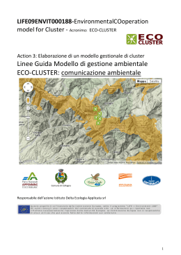 Linee Guida Modello di gestione ambientale ECO-Cluster