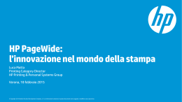 HP PageWide: l`innovazione nel mondo della stampa