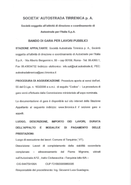 Societ&agrave; soggetta all`attivit&agrave; di direzione e coordinamento di