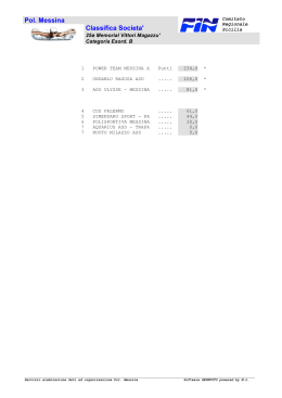 Classifiche di Societ&Atilde;