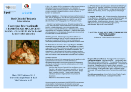 Convegno &ldquo;I bambini e gli adolescenti sanno&rdquo;