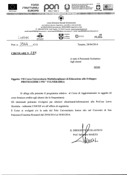 Leggi la circolare 185 - Albo on line del Liceo Aristosseno