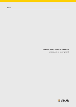 Software Well-Contact Suite Office Linee guida ed