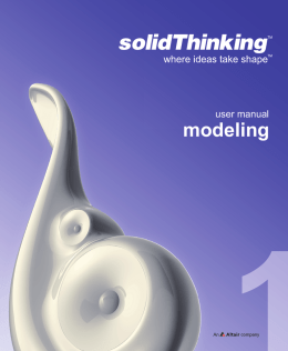 modeling - solidThinking