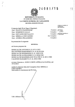 LASENTENZA - Progetto Innocenti