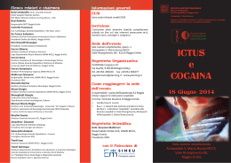 ICTUS e COCAINA - Arcispedale Santa Maria Nuova