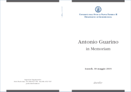 Invito Antonio Guarino