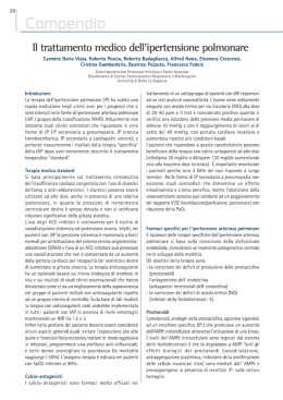 Il trattamento medico dell`ipertensione polmonare – Carmine