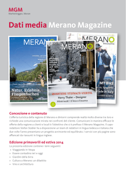 Dati media Merano Magazine