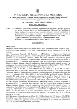U. D. &ldquo;Tutela, Valorizzazione e Sviluppo Attivit&agrave; agricole e Aree