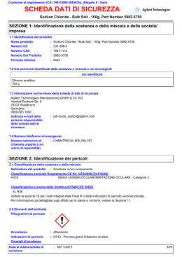 SCHEDA DATI DI SICUREZZA