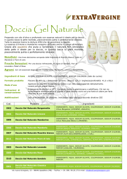 Doccia Gel Naturale - Extravergine Saponi Naturali