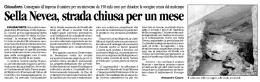 Sella Nevea, strada chiusa per un mese