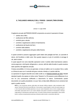 il tagliando annuale dell f650gs - dakar (twin spark)