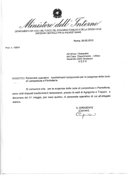 DIPARTÌMENTO DEl VÌGÌLI DEL FUOCD. DEL SOCCORSO PUBBL