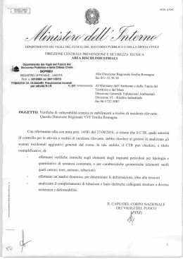 Verifiche di vulnerabilit&agrave; sismica in stabilimenti a rischio di incidente