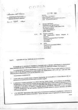 Applicabilità del D.Lgs. 334/99 ai depositi di soluzioni idroalcoliche