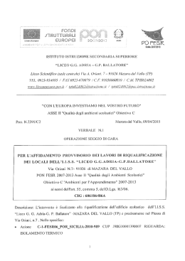 verbale operazione seggio di gara per l`affidamento provvisorio dei