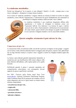La sindrome metabolica - Analisi Cliniche Cimatti Roma