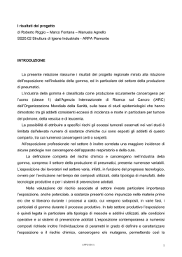 I risultati del progetto di Roberto Riggio – Marco Fontana
