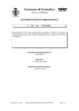 Impegni - Rete Civica di Cattolica