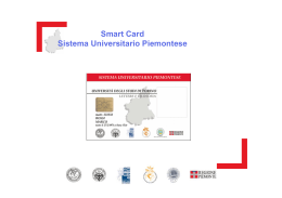 Presentazione progetto Smart card - Università degli Studi di Torino