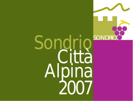 Brochure Sondrio Città Alpina 2007