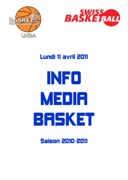 Lundi 11 avril 2011 Saison 2010-2011 - 1-2-3-4-5