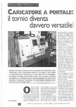 Leggi articolo - Nuova OMAS Srl