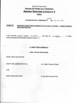 Delibera del 04 maggio 2011, n. 1037