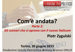 Parte II - Fondazione Istituto Piemontese Antonio Gramsci, Torino