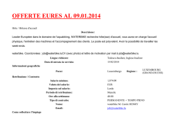 OFFERTE EURES AL 09.01.2014