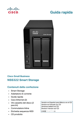 NSS322 Smart Storage Quick Start Guide (Italian, Italy)