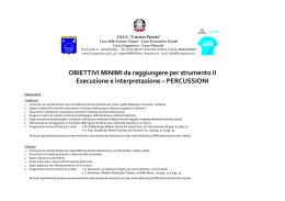 PERCUSSIONI - Liceo Caterina Percoto di Udine