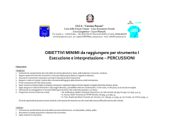 PERCUSSIONI - Liceo Caterina Percoto di Udine