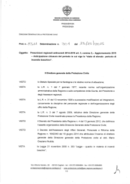 Determinazione n. 301 del 13/10/2015