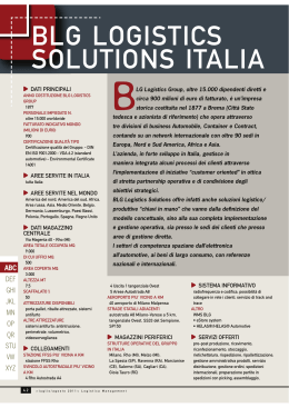 BLG LOGISTICS SOLUTIONS ITALIA