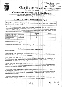 verbale di deliberazione n.31