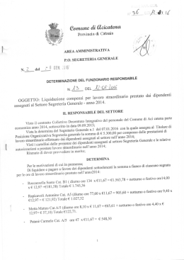 P.O. SEGRETERIA GENERALE