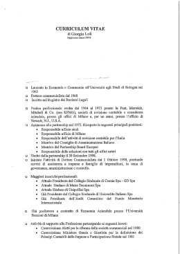 curriculum vitae