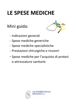 le spese mediche