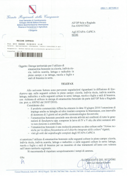 utilizzo in deroga di emamectina benzoato su cicoria, endivia