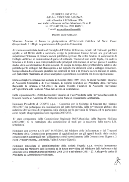 CURRICULUM VITAE dell`Avv. VINCENZO