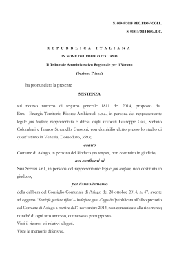Sentenza Tar Veneto n. 00949/2015