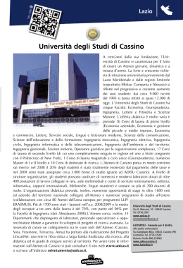 Università degli Studi di Cassino