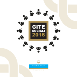 Programma Gite Sociali 2016