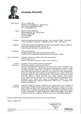 MANNELLA Giuseppe - Consigliere Segretario