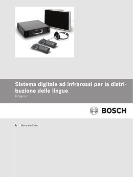 Manuale d`uso - Bosch Security Systems