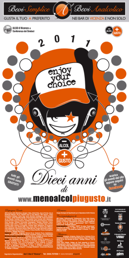 2011 - meno alcol PIU` GUSTO