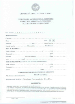 UNIVERSlT&Agrave; DEGLI STUD] DI TORINO